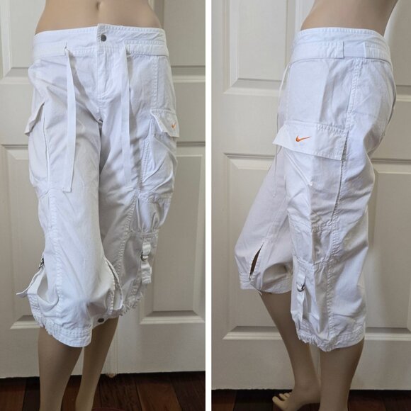 Nike Parachute Capri Pants SZ XS White - Picture 1 of 15